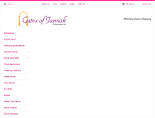 Tablet Screenshot of gatesofjannah.com